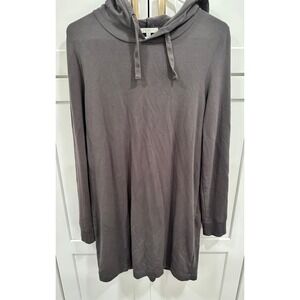 Z Supply Hoodie Dress Lounge Comfy‎ Casual Tunic Top Gray Medium